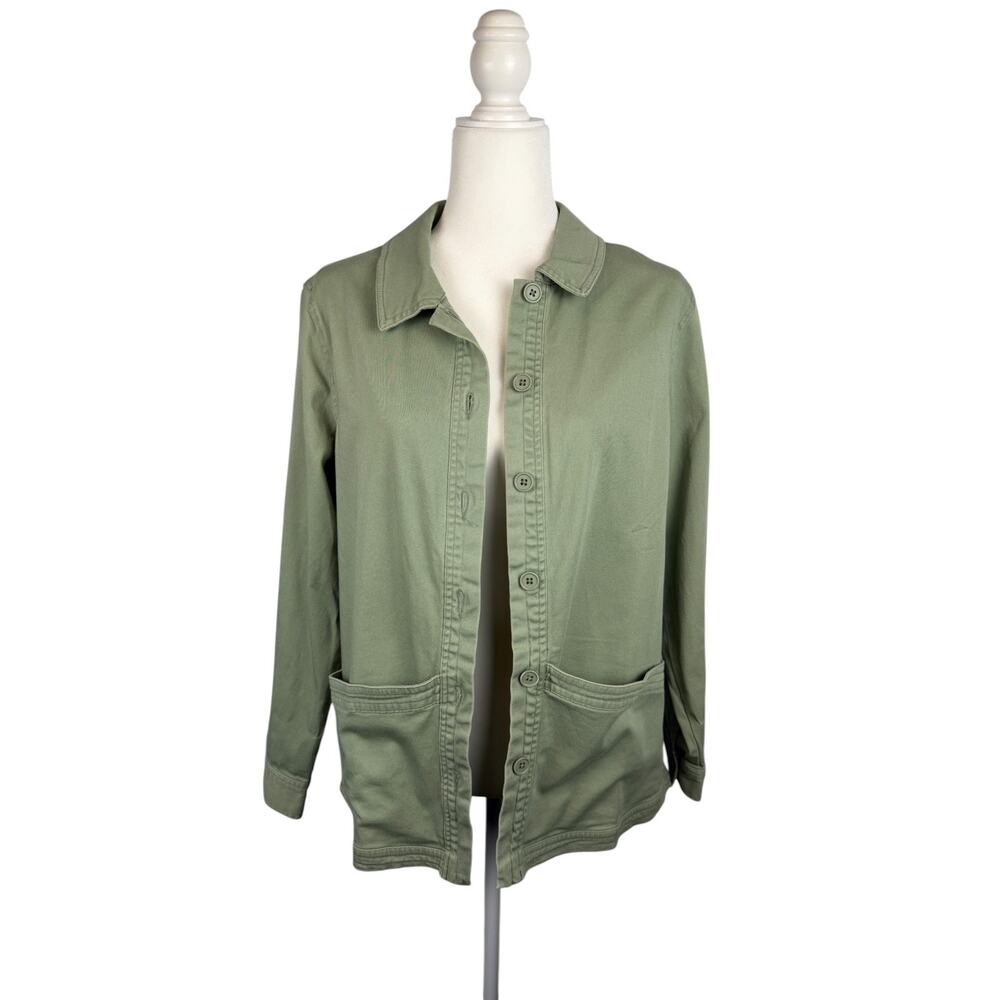 AMERICAN SWEETHEART Chore Jacket Womens Green M Barn Workwear Garden Utility
